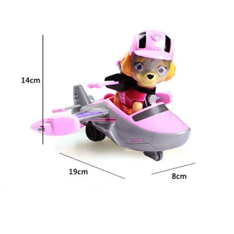 Skye Paw Patrol, подарок на день рождения для детей, игрушки Paw Patrol, деформация автомобиля, собаки, аниме игрушки, фигурка, пластиковая игрушка, модель Patrulla Canina - Цвет: Skye