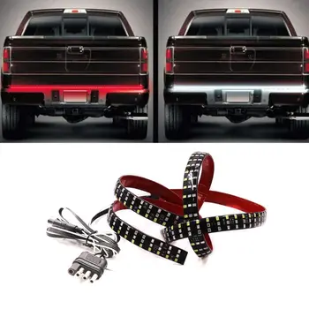 

1 Pc 60Inch Triple Row 5-Function Truck Tailgate LED Strip Light Bar With Reverse Brake Turn Signal For SUV Car Accessories