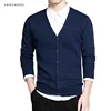 Varsnaol New Brand Sweater Men V-Neck Solid Slim Fit Knitting Mens Sweaters Cardigan Male 2022 Autumn Fashion Casual Tops Hots ► Photo 3/6