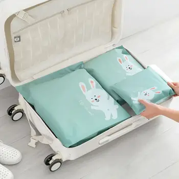 

3Pcs/Set Waterproof Storage Bag Clothing Toys Clothing Sorting Zipper Travel Organizer Storage bags Home Closet Container