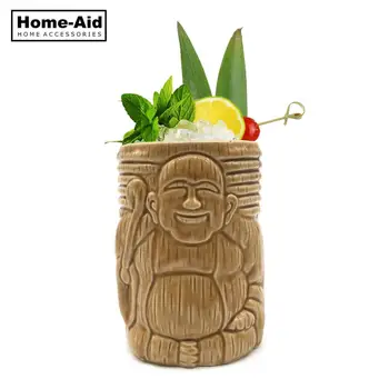 

350ml Tiki Mugs Cocktail Cup Beer Wine Mug Ceramic Tiki Mugs Art Crafts Creative Hawaii Mugs