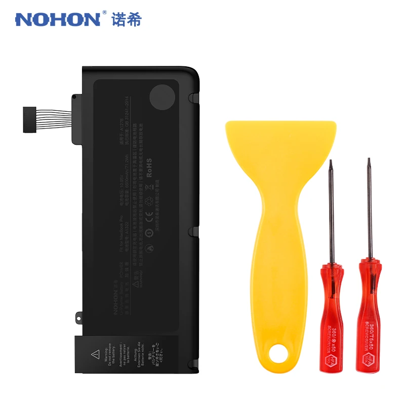 NOHON Laptop A1322 Battery For Apple MacBook Pro 13" A1278 Mid 2019 2010 2011 2012 MB990 MB991 MC700 MC374 MD313 MD101 MD314