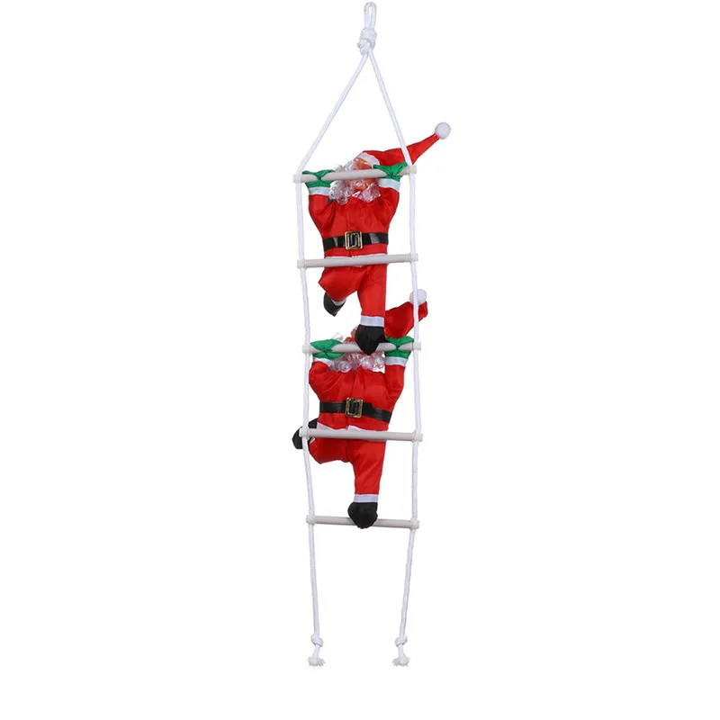 Christmas Pendant Santa Claus on ladder Doll Tree Hanging New Year Decor Christmas Decoration Ornaments Dropshipping#3 - Цвет: Red2
