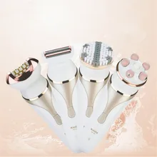 Женская бритва, многофункциональный эпилятор для удаления волос, Женский беспроводной триммер бикини, электрическая бритва с очищающей щеткой и массажером