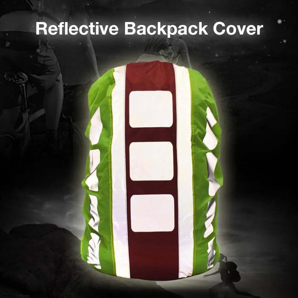 

20-55L Reflective Backpack Cover Sport Bag Covers Rain Cover Backpack Outdoor Riding Dustproof Waterproof Rainproof Covers
