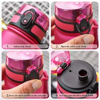 High Quality Water Bottle 500ML 1000ML BPA Free Leak Proof Portable For Drink Bottles Sports Gym Eco Friendly 6