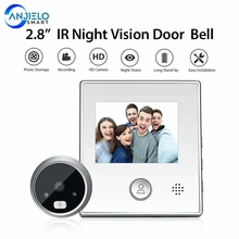 Anjielosmart – sonnette de porte intelligente, caméra IR, Vision nocturne, visionneuse vidéo, sécurité numérique