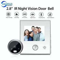 Anjielosmart – sonnette de porte intelligente, caméra IR, Vision nocturne, visionneuse vidéo, sécurité numérique 