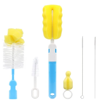 

Bottle Brush Sponge Plastic Glass Milk Water Cup Cleaning Feeding Bottle Dummy Nipple Pacifier Brushes Baby Nipple Milk Bottle