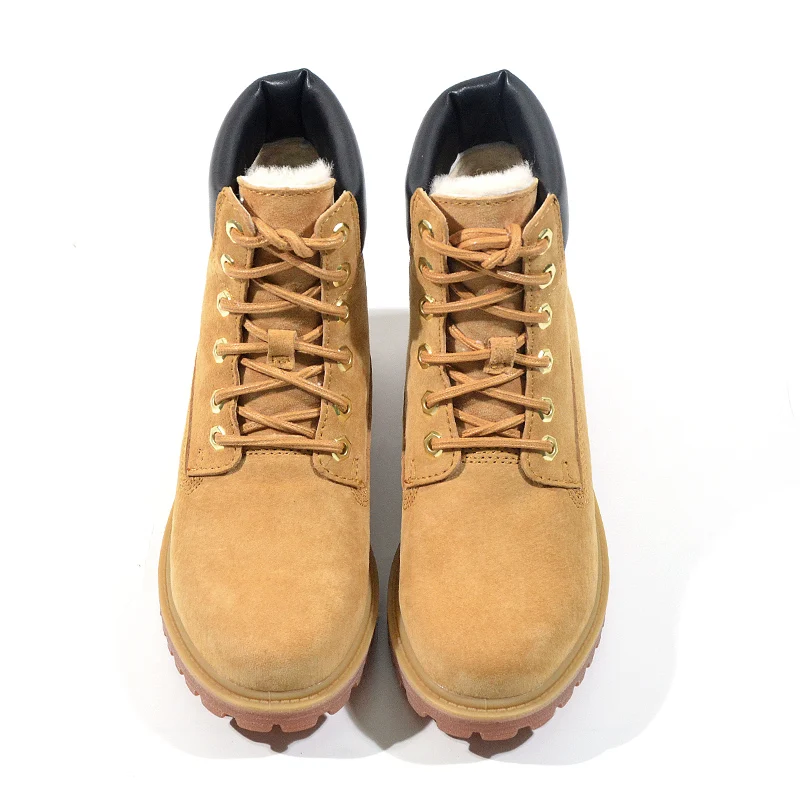 Najtaniej Donna in Casual kobiety zimowe buty ciepłe futro prawdziwej skóry trzewiki martin platformy buty na obcasie kobiece buty śniegowce rozmiar 41 43