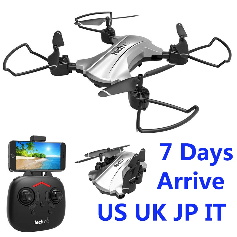 Складной Дрон FPV с HD Wi-Fi камерой 15 минут полета для начинающих США Великобритания