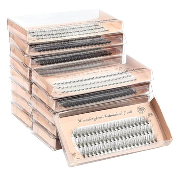 Faux lash 2/20/30/50/100 boxes individual eyelash extension lashes maquiagem cilios for 8/10/12mm soft natural eyelash extension 1