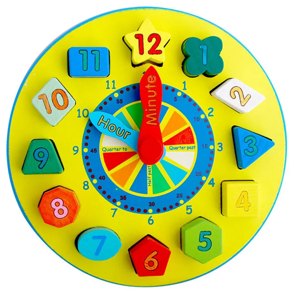 shape sorting clock