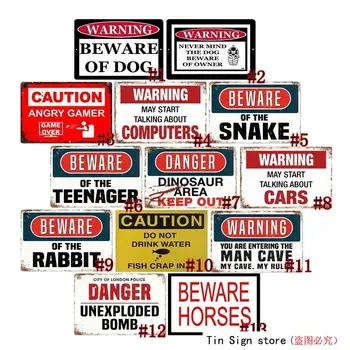 

Metal Tin Signs Beware of The Teenager Retro Plate Notice Warning Art Wall Decor Bar Pub Home Wall Decor Retro Metal Art Poster