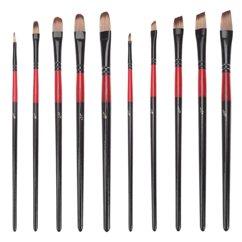 5 шт нейлоновые волосы алюминиевая трубка краски кисти Акварельные краски ing кисти поставка