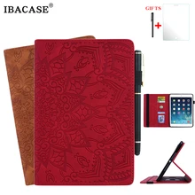 Чехол для планшета в стиле ретро для, ipad 10,2, чехол из искусственной кожи s, смарт-чехол, авто спящий стенд, функция поддержки, тисненый узор