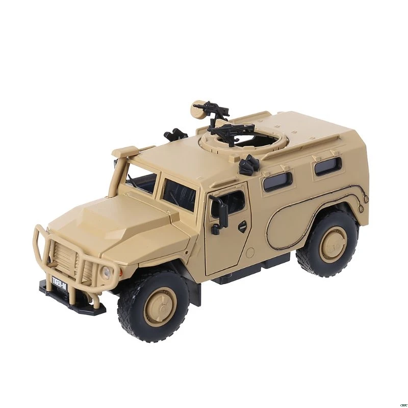 Yellow 1:32 Сплав моделирование бронированный автомобиль игрушечные машинки модель светильник музыка тянуть назад мальчик подарок - Цвет: Yellow