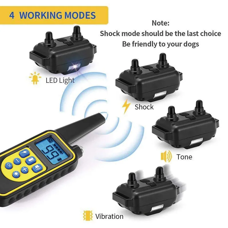 Тренировочный ошейник для собак беспроводной пульт дистанционного управления