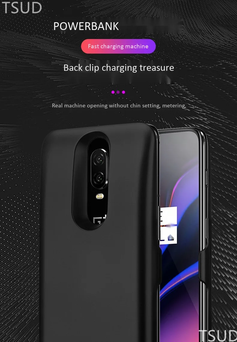 6000 мАч Высокая емкость батареи зарядное устройство Чехлы для One Plus 7 Pro внешний портативный беспроводной зарядный чехол для OnePlus 7 Pro