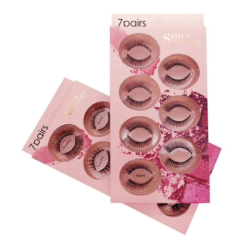 YSDO 7 пар 3D норковые ресницы драматические MakeupLashes пушистые норковые накладные ресницы wispy Box упаковка Поддельные ресницы
