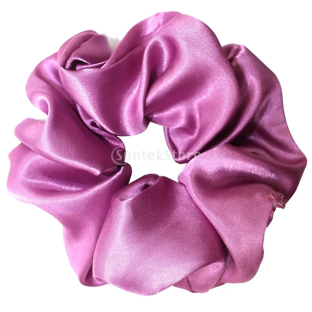 40 Bulk Satin Silky Hair Scrunchies Elastic Hair Ties Rope Band Mixed Colors