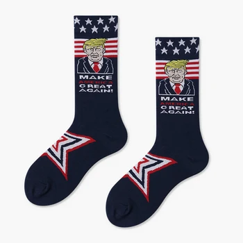 

1Pairs Creative National Flag Stars Stripes Socks Funny Women Casual Men Short Happy Cotton Socks