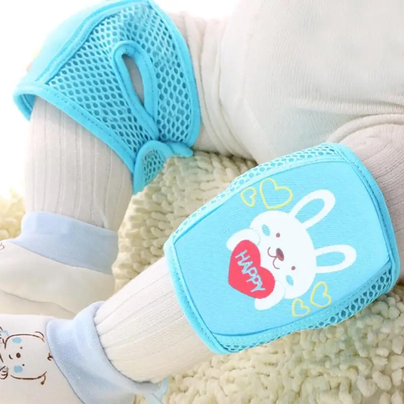 Baby Crawling Knee Pads Cute Rabbit Breathable Infant Sponge Kneepads Baby Crawl Warmer Protectors For Crawling Fall Resistance