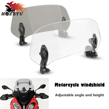

2019 New Motorcycle Adjustable Windshield Extension Wind Deflector For BMW G650GS F650CS F650GS F650GS CAPONORD CAPONORD 1200