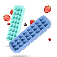 24 Сетки лоток для льда кубик льда коробка с крышкой напиток желе Морозилка форма для льда кухонные инструменты