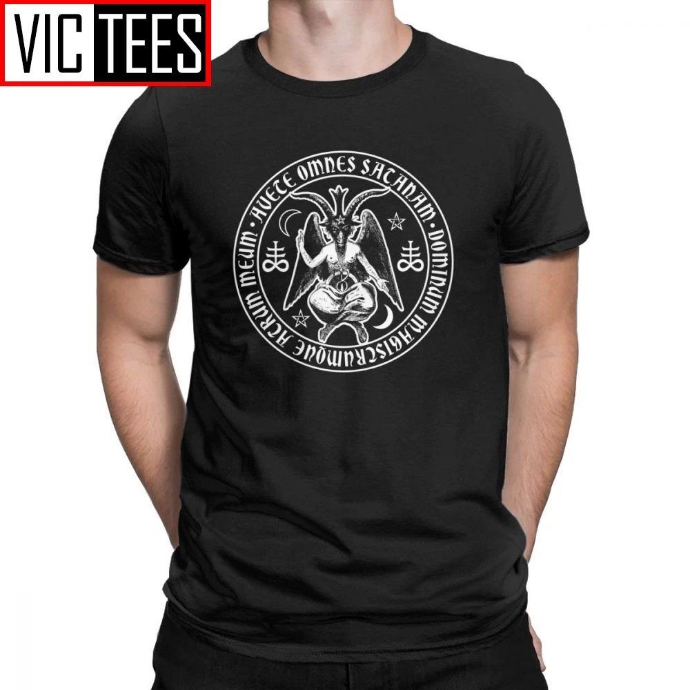 バフォメット悪魔サタンと十字架tシャツメンズコットンおかしいtシャツ悪魔ルシファー悪魔魔術tシャツ トップス Tシャツ Aliexpress バフォメット悪魔サタンと十字架tシャツメンズコットンおかしいtシャツ悪魔ルシファー悪魔魔術tシャツ トップス Tシャツ Aliexpress