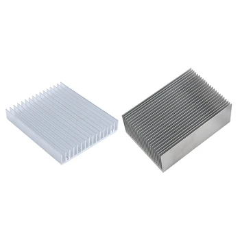 

2 Pcs Aluminium Radiator Heatsink Heat Difuse Sink Cooling Fin, 120 X 100 X 18mm & 100 X 69 X 36mm