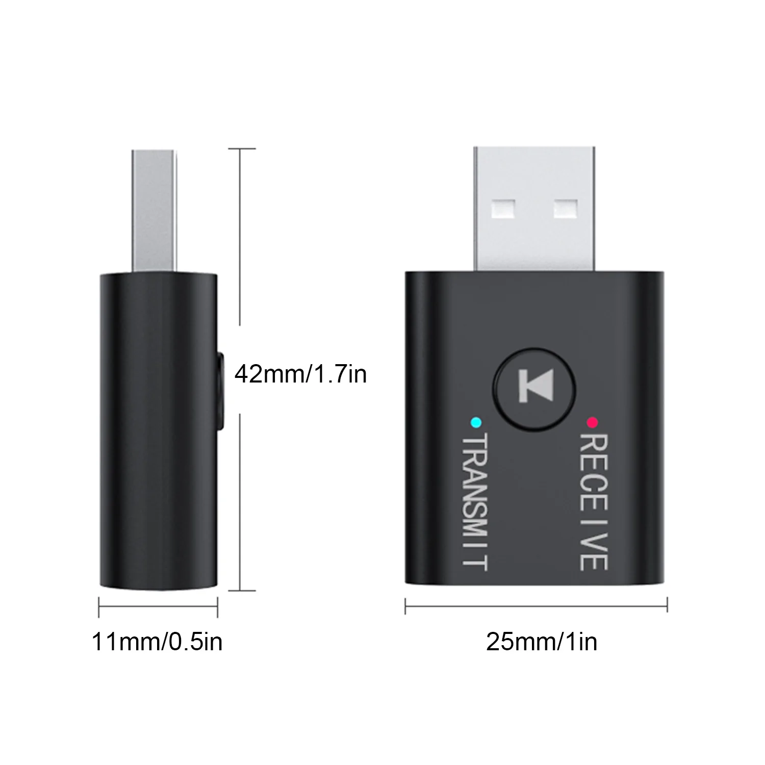 Bluetooth Receiver Auto Kit 5,3 Wireless USB Dongle auf 3,5mm Jack