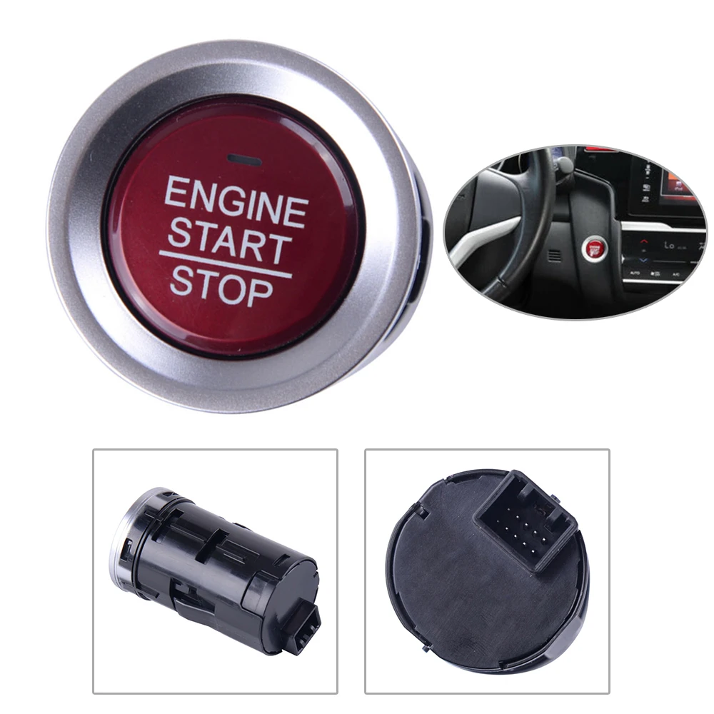 

Engine Start Stop Push Button Switch Keyless For Honda Fit 15-18 Plastic Button Start Stop For Honda