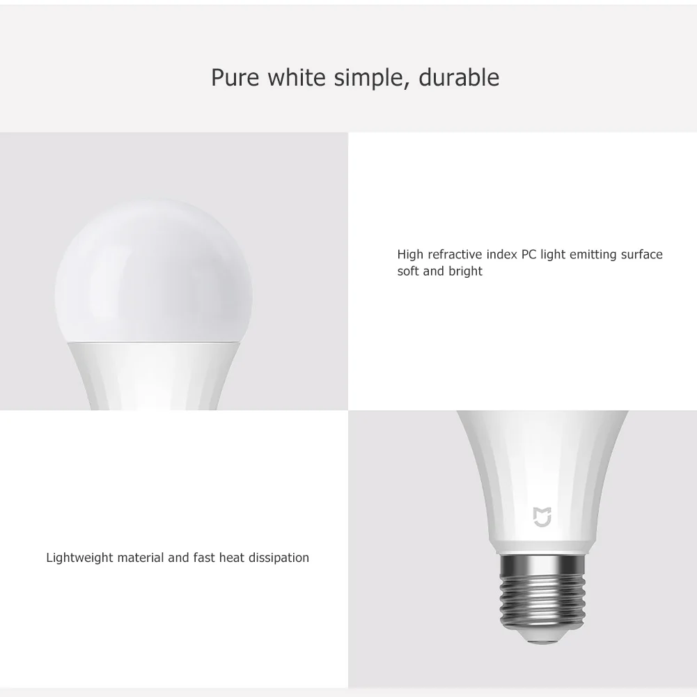 Xiaomi Mijia LED Bulb BT MESH Version Light Blub 5W 2700 6500K Adjustable 7