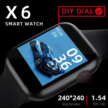 

X6 smartwatch 2020 Series 6 IWO smart watch Men Heart Rate Monitor Sport Activity Tracker Relogio Women Watches pk iwo12 amazfit