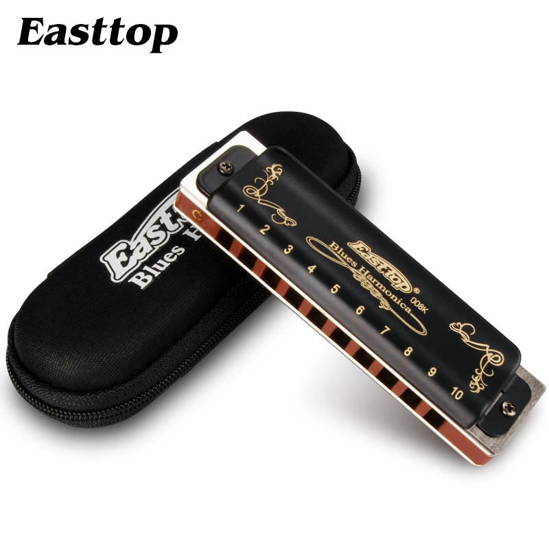 Other Outdoors High Quality Easttop Harmonica T008K Diatonic 10 Holes