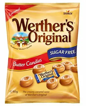 

Caramelle Originali Werther's Senza Zucchero Al Burro Da 80g (Pacco da 18)