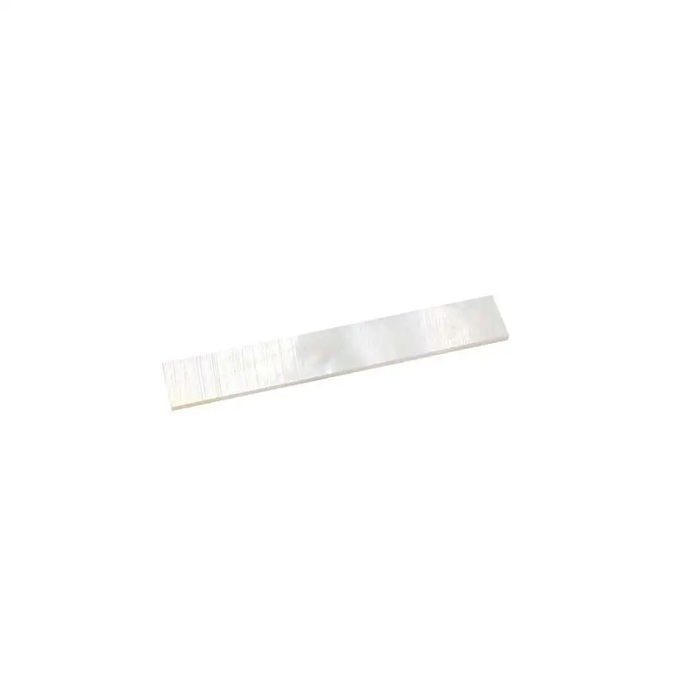 

IRIN 10Pcs Rectangular Decorate Inlay Material White Mother of Pearl Shell Blanks 43*7mm Thickness 1.2mm