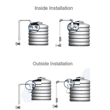 1/2'' Full Automatic Easy Install Threaded Tool Durable Home Tower Tank Anti Corrosion Water Level Control Nylon Float
