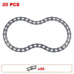 Jumbo Building Blocks Train Set - Interactive Educational Bricks Toy (20pcs train track)