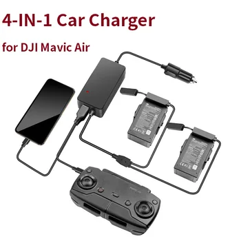

Mavic Air 4in1 Car Charger for DJI Mavic Air Camera Drone Battery Portable Smart Travel Charger Dual Output Charging Accessories