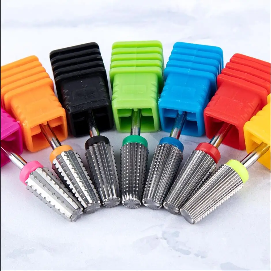 5 IN 1 Two-way Carbide Nail Drill Bits Manicure Pedicure Machine Milling Cutter Files Remove Gel Polish Art Tools | Красота и