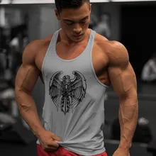 Фитнес мужские спортивные майки хлопчатобумажные Камуфляжный жилет без рукавов, для тренажерного зала мужские Летние тренировки одежда майка для мускулистых мужчин