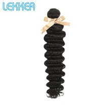 Lekker глубокая волна человеческие волосы пряди 8-28 дюймов перуанские пряди волос человеческие волосы пряди натуральный цвет красота поставка