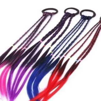 

New Headband Girls Twist Braid Rope Simple Rubber Band Hair Accessories Kids Wig Rope Hair Braider Tools Head Wear