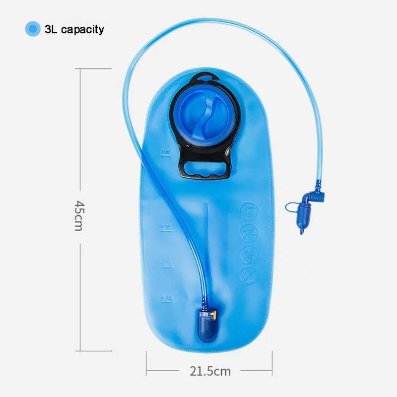 Outdoor 2L/3L Foldable TPU Water Bladder Bag Sport Hydration Bladder For Climbing Hiking Survival Water Bladder Bag