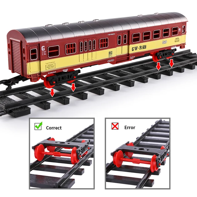 Die Casting Trem Elétrico Trilhos de Brinquedo para Crianças, Escala 1:43,  Vapor Dinâmico, Modelo Ferroviário Set, Autorama Profissional, Circuito de  Carro - AliExpress