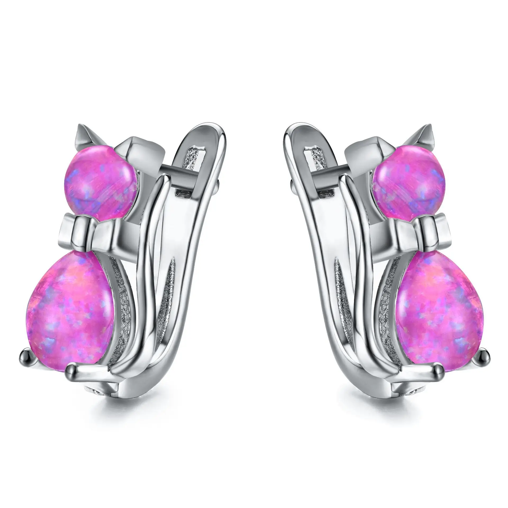 Серьги для женщин Opal милые кошачьи серьги 2020 ювелирные светильник Делия легкие