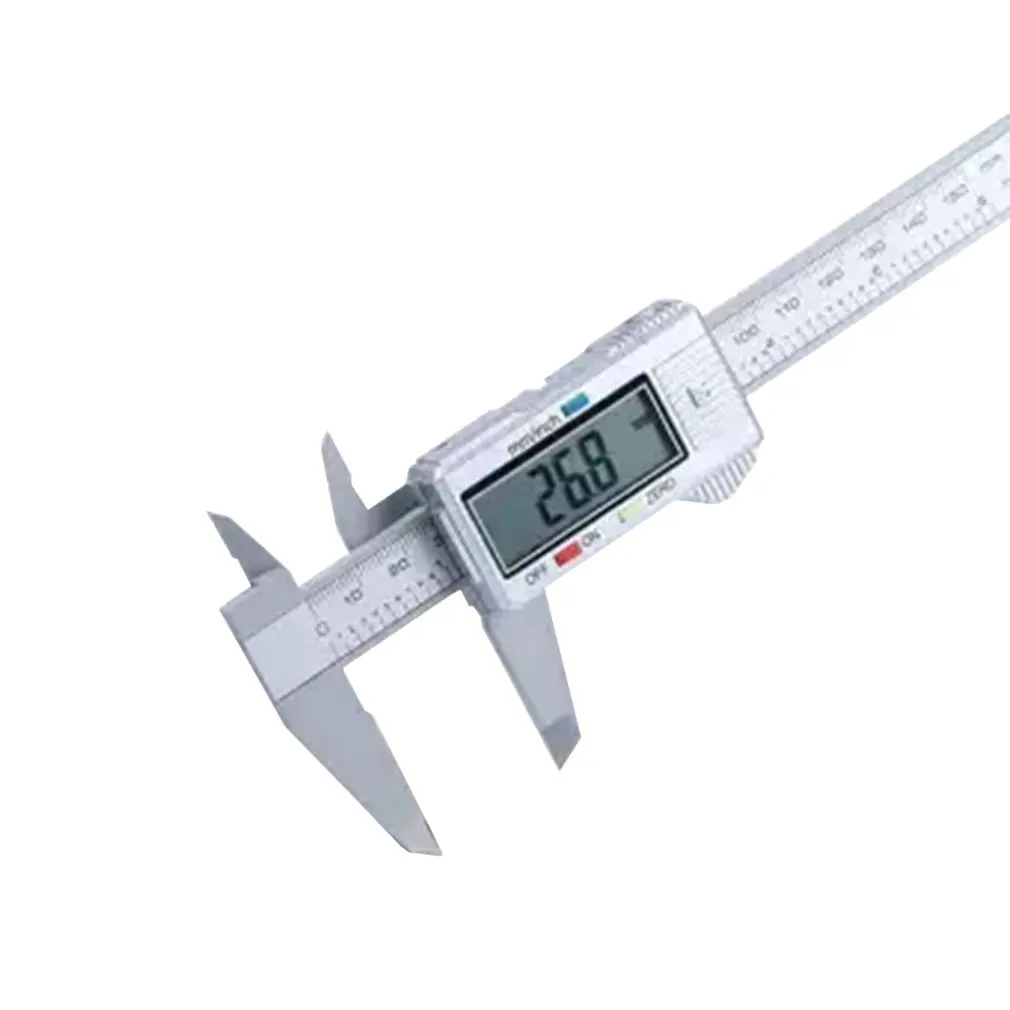 Серебристый Electronic Digital Display Vernier Caliper 0-150Mm Plastic Digital Display Caliper Measurement Tool Inner Diameter - Цвет: Серебристый