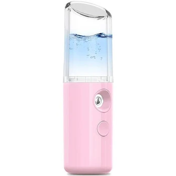 

Humidifier Steam Face Nano Spray Water Meter Portable Cold Spray Face Moisturizing Humidification-Pink